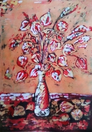 Miechunki w wazonie 43*60