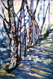 Niebieska aleja 40*60