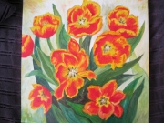 Tulipany w kwadracie/40*40