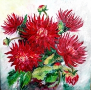 Purpurowe dalie 40*40