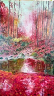 Purpurowy las 50*70