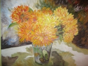 Pomarańczowy bukiet/60*50